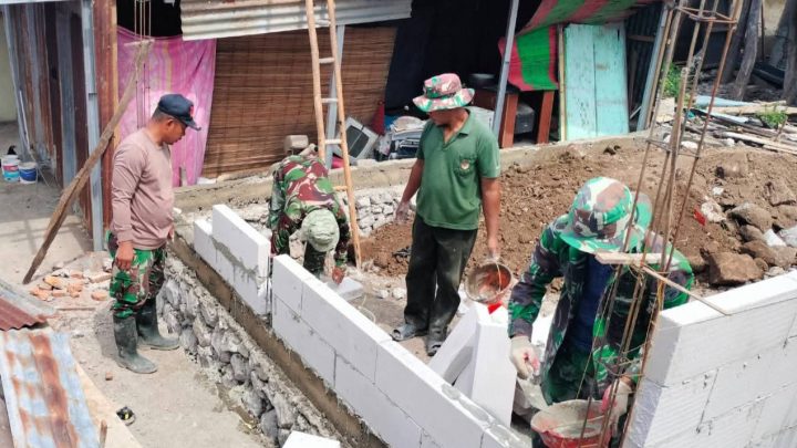 Hadiah di Masa Senja, Kodim 1425 Jeneponto Bangun Rumah untuk Purnawirawan TNI Hadiah di