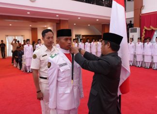 Gubernur Sulsel Kukuhkan 73 Anggota Paskibraka Tingkat Provinsi