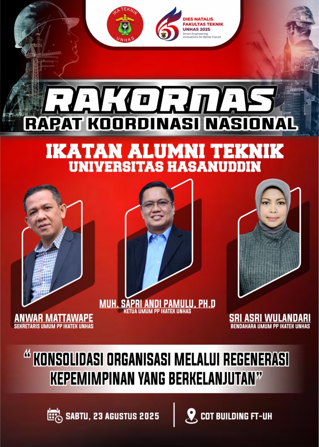 IKA Teknik Unhas Bersiap Gelar Rakornas 2025 dan Mubes Badan Otonom FORMIKA 09