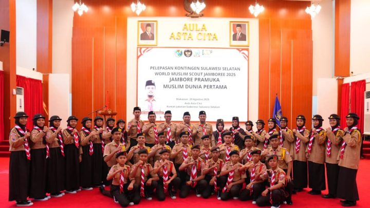 Gubernur Sulsel Lepas 460 Pramuka Kontingen Sulsel ke World Muslim Scout Jamboree 2025 Gubernur Sulsel