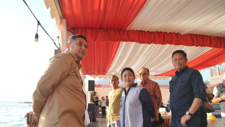 Munafri Dampingi Titiek Soeharto dan Mentan mran Sulaiman Nikmati Sunset di Kapal Phinisi pemkot makassar