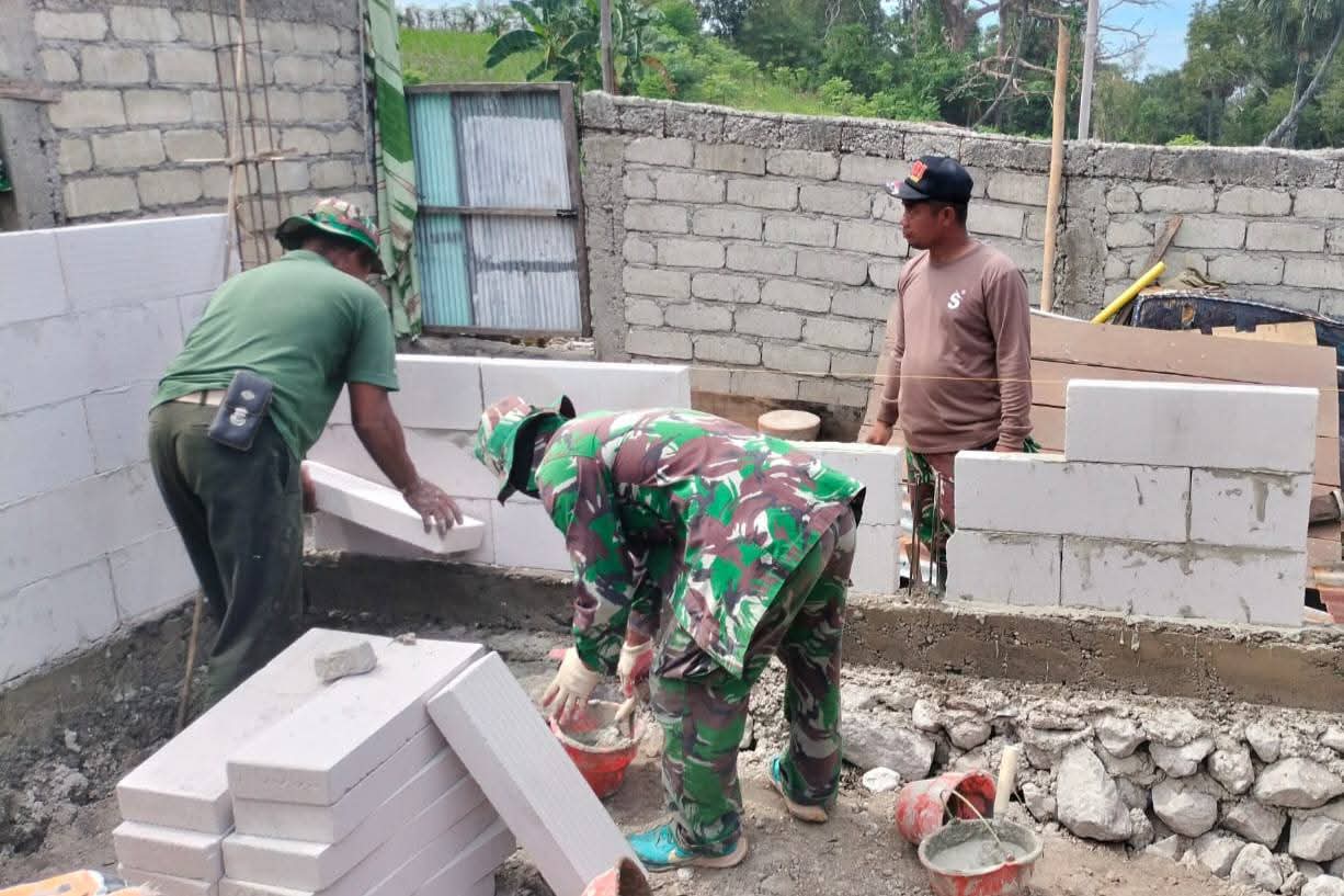 Hadiah di Masa Senja, Kodim 1425 Jeneponto Bangun Rumah untuk Purnawirawan TNI