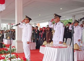 Wabup Islam Iskandar Bertindak Sebagai Inspektur Upacara Penurunan Bendera HUT RI ke-80 di Jeneponto