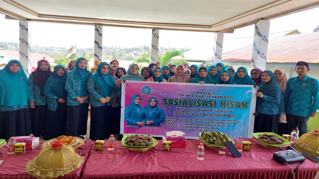 TP PKK Jeneponto Gencarkan Sosialisasi KISAK di Desa dan Kelurahan
