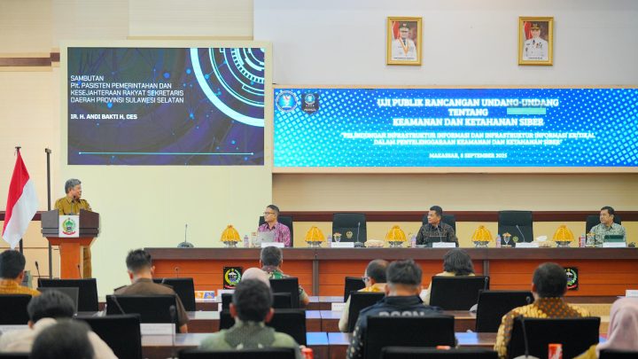 Pemprov Sulsel Dukung RUU Keamanan dan Ketahanan Siber: Lindungi Data dan Layanan Publik Pemprov sulsel