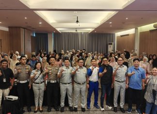 Asmo Sulsel Gandeng Jasa Raharja dan Kepolisian Gelar Edukasi Safety Riding untuk Karyawan PNM Makassar