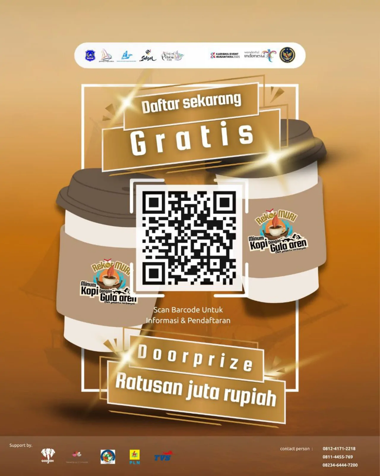 Matangkan Persiapan, Panitia Rekor MURI Minum Kopi dengan Gula Aren Oleh Peserta Terbanyak Gelar Rakor