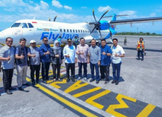 Gubernur Sulsel Resmikan Penerbangan Bersubsidi ATR 72-500 Rute Makassar-Bone