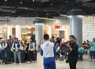 100 Anggota Komunitas DTeam Makassar Mendapatkan Edukasi Safety Riding dari Asmo Sulsel