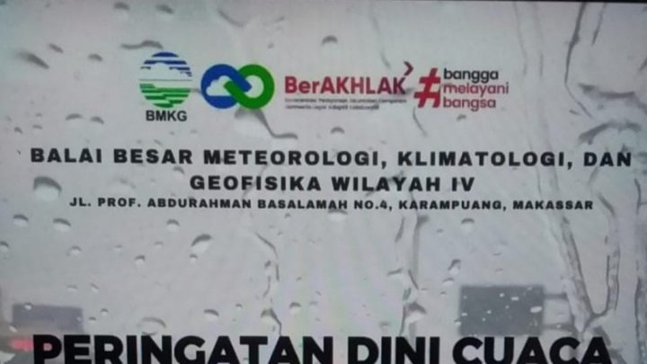 Prakiraan Cuaca, BMKG Prediksi Hujan Ringan hingga Sedang di Sejumlah Wilayah Sulsel Prakiraan Cuaca