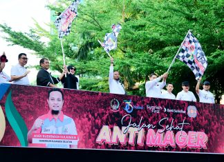 Gubernur Lepas Puluhan Ribu Peserta Jalan Sehat Anti Mager Peringatan 356 Tahun Sulsel