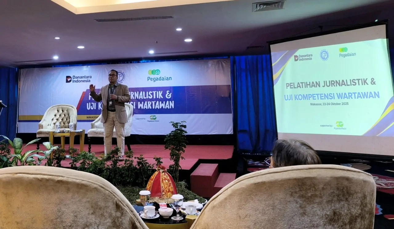 Pegadaian dan LPDS Gelar UKW di Makassar, Totok Suryanto Sebut Pegadaian Dorong Kualitas Pers