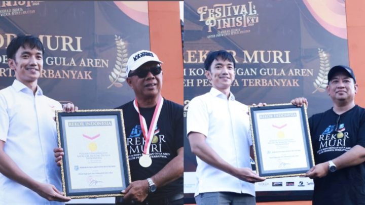 Minum Kopi Gula Aren dengan Peserta Terbanyak di Bulukumba Pecahkan Rekor MURI, Bupati Apresi KM Bulukumba Minum kopi gula aren dengan peserta terbanyak