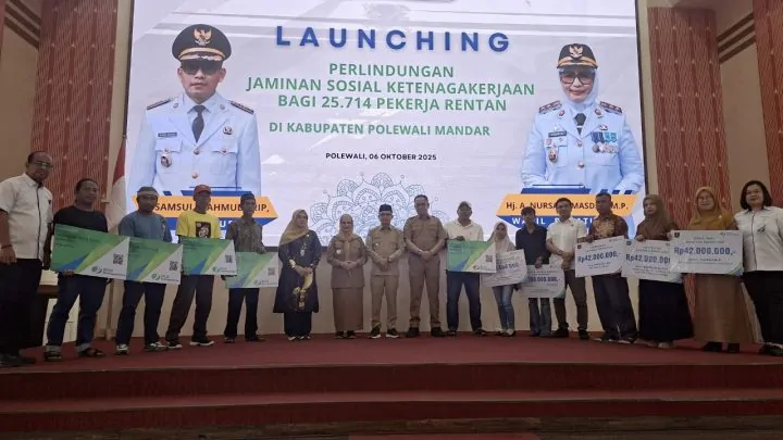 Pemkab Polewali Mandar-BPJamsostek Luncurkan Perlindungan Sosial Bagi Pekerja Rentan berita terkini
