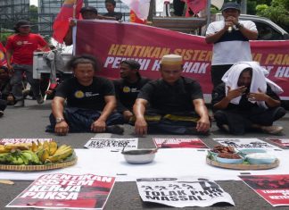 Ritual Songka Bala Jadi Simbol Perlawanan Buruh KIBA di Makassar