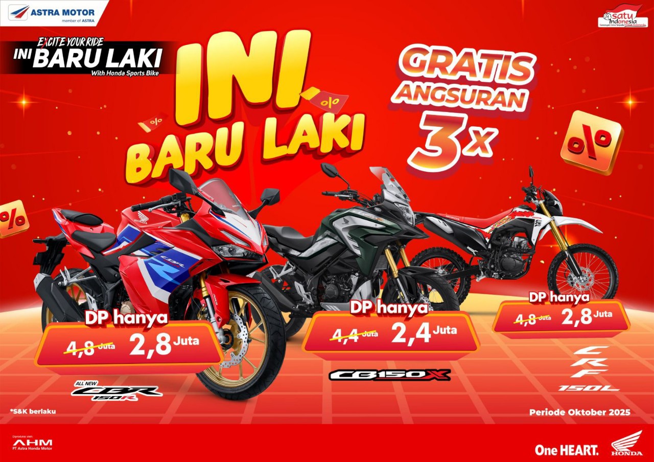 Promo Bulan Oktober 2025, Ada Banjir Diskon Berlipat Keuntungan Buat Motor Honda