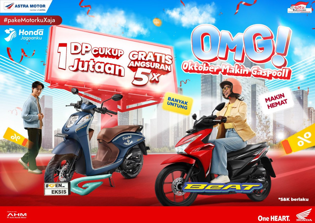 Promo Bulan Oktober 2025, Ada Banjir Diskon Berlipat Keuntungan Buat Motor Honda