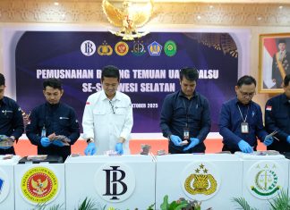 Sepanjang 2025, Bank di Sulsel Sudah Temukan 2.424 Lembar Uang Diduga Palsu