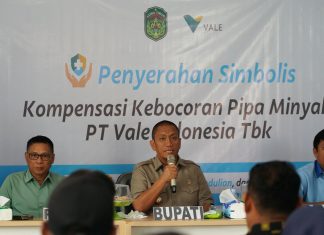 PT Vale Perkuat Solusi Pemulihan Dampak Kebocoran Pipa Minyak di Towuti