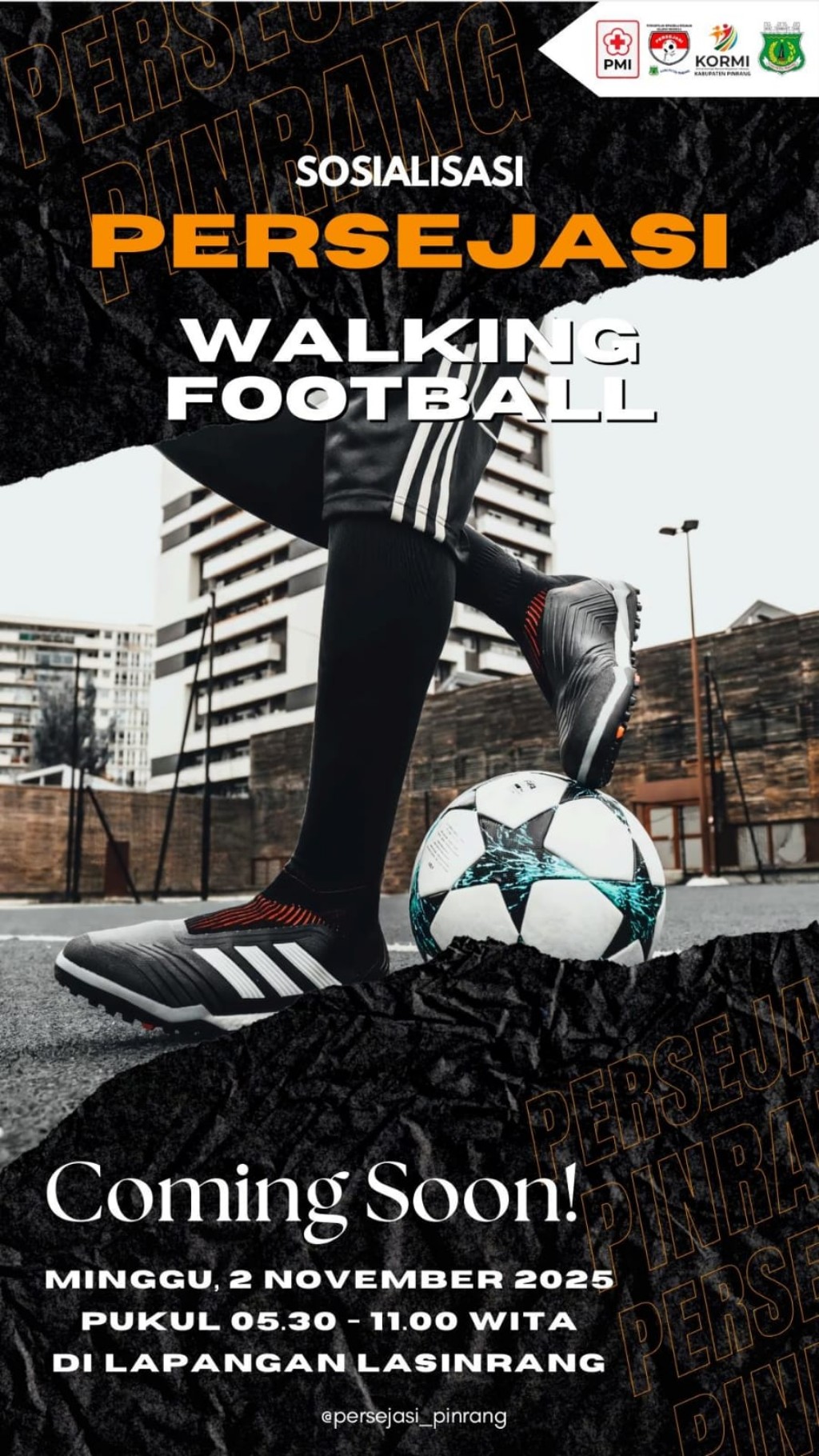 Persejasi Pinrang dan KORMI Pinrang Bakal Laksanakan Sosialisasi Walking Football