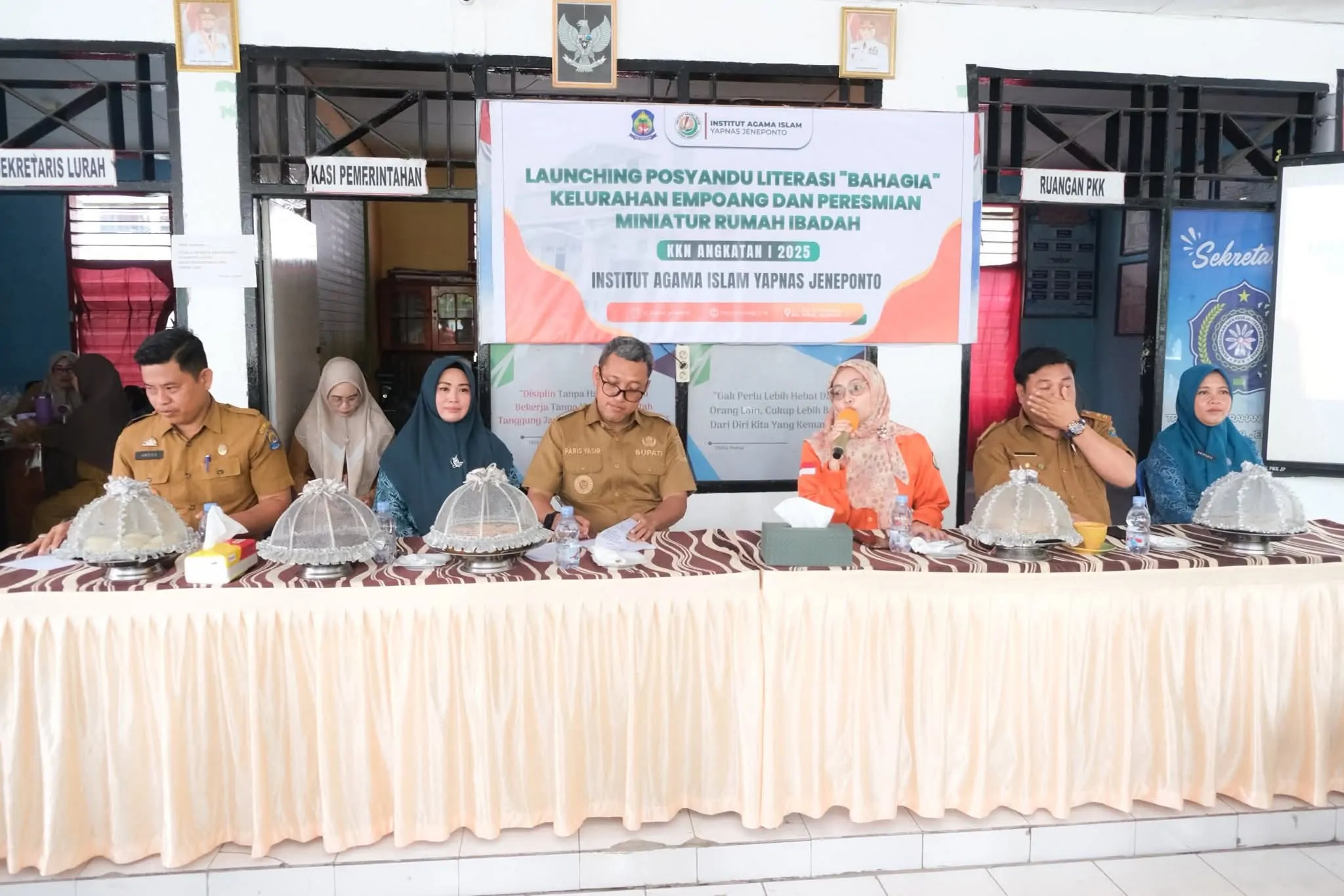 Bupati Jeneponto Launching Posyandu Literasi Bahagia di Kelurahan Empoang