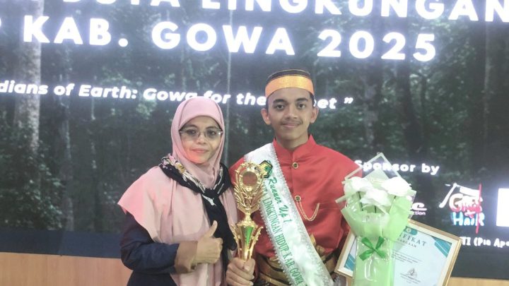 Wakil Pattallassang Muqaddimal Mukrimin Sabet Runner-Up 1 Duta Lingkungan Hidup Gowa 2025