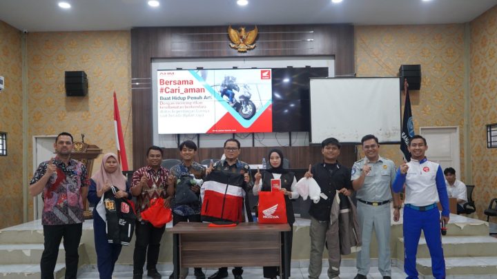 Tutup Program Intensifikasi Keselamatan Transportasi, Asmo Sulsel dan Jasa Raharja Sambangi Kecamatan Manggala asmo sulsel