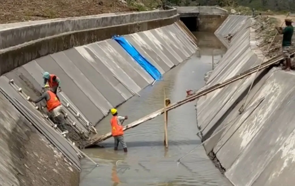 Bupati Jeneponto Tinjau Perbaikan Jaringan Irigasi Induk, Target Rampung Akhir November