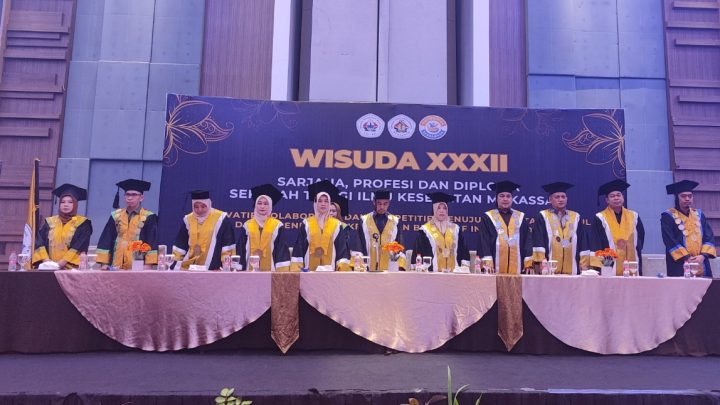 STIK Makassar Gelar Wisuda XXXII Sarjana, Profesi dan Diploma Tahun Akademik 2025 stik makassar