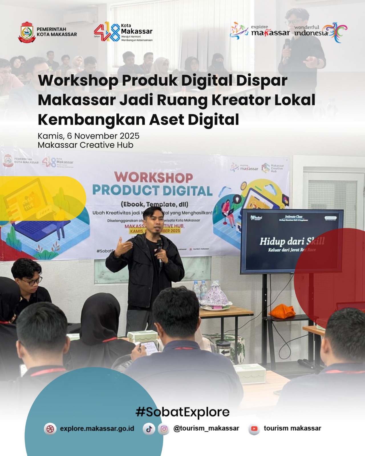 Dispar Makassar Gelar Workshop Product Digital, Perkuat Kapasitas Kreator Muda