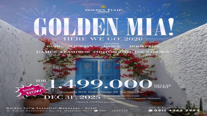 Sambut Tahun Baru 2026, Golden Tulip Essential Makassar Gelar Gala Dinner makassar