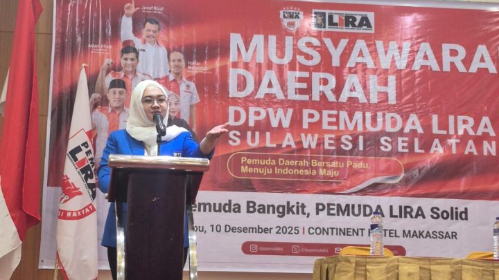 Sehari Setelah Terpilih Sebagai Ketua KNPI Sulsel, Vonny Hadiri Musyawarah Pemuda LIRA KNPI Sulsel