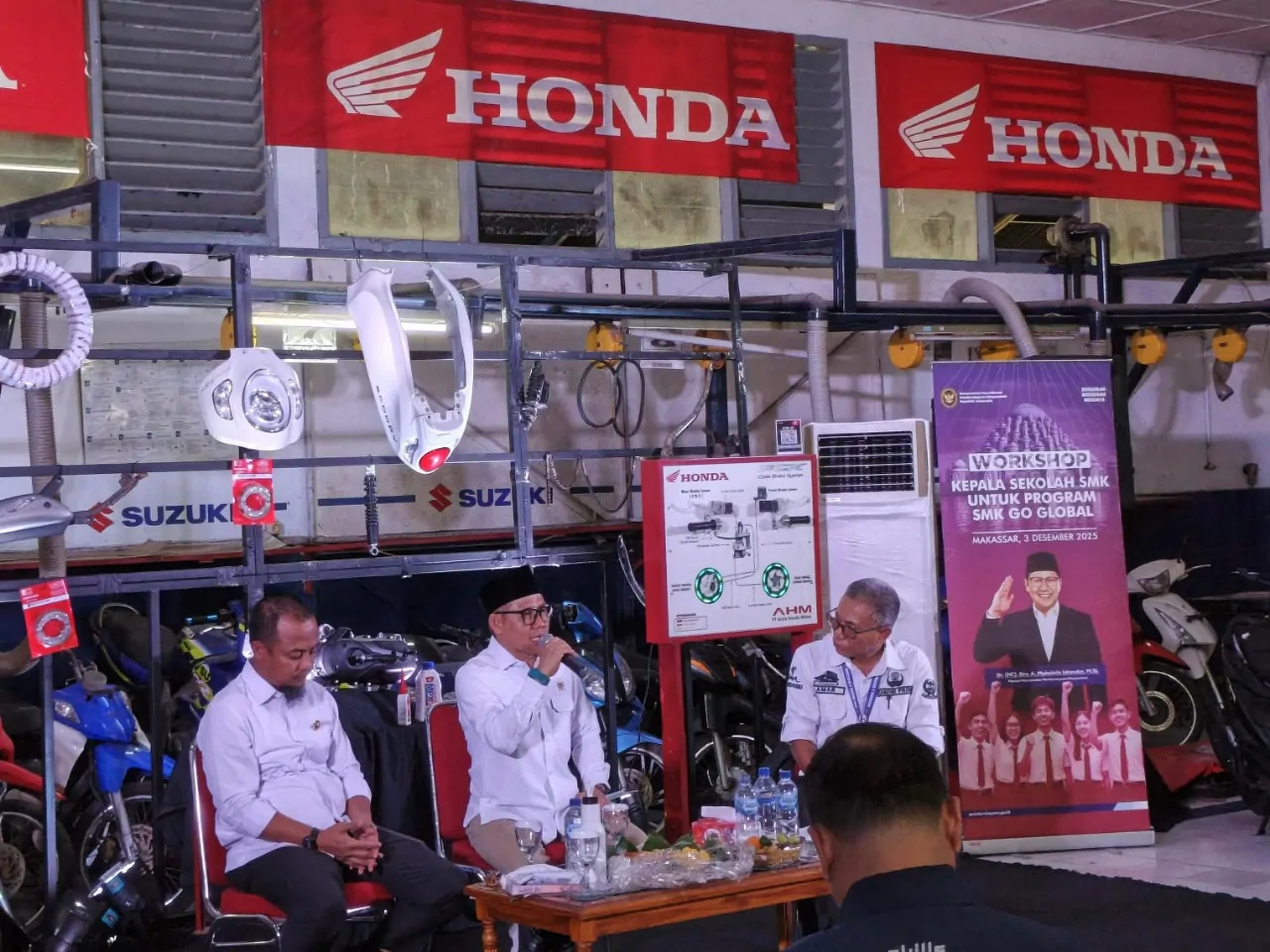 Menko PMK Kunjungi SMK Binaan Asmo Sulsel, Dukung Program SMK Go Global