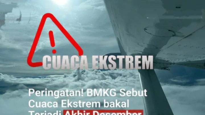 BMKG Peringatkan Ancaman Cuaca Ekstrem Jelang Nataru 2025--2026 BMKG Peringatkan