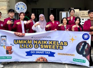 Mahasiswa Universitas Ciputra Makassar Perkuat Literasi Pajak UMKM Lilo & Sweets lewat Pendampingan Coretax