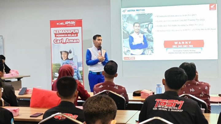 Astra Motor Sulsel Edukasi Pelajar SMKN 5 Pangkep, Tanamkan Budaya Berkendara yang Aman Sejak Dini astra motor sulawesi selatan