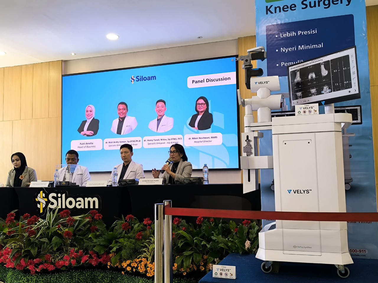 Pertama di Indonesia Timur, Siloam Hospitals Makassar Pakai Teknologi Robot Operasi Lutut