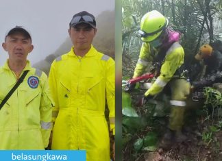Tim FES PT Vale Terlibat Evakuasi Korban Pesawat ATR 42-500 PK-THT dengan Metode Vertical Rescue
