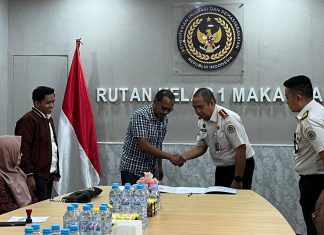 LBH Bakti Justisia Makassar dan Rutan Kelas I A Teken MoU untuk Akses Bantuan Hukum Warga Binaan