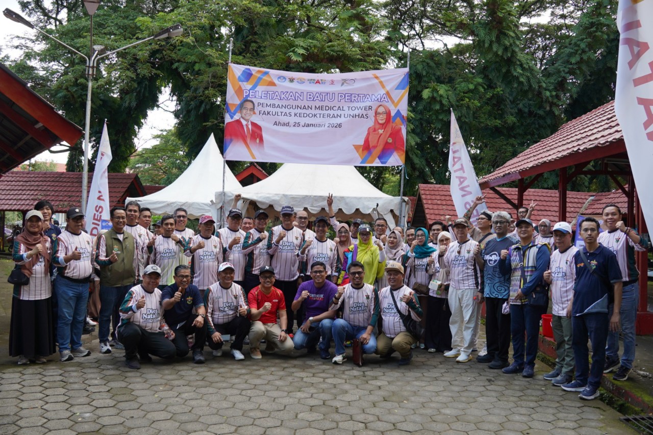 Peletakan Baru Pertama Pembangunan Hasanuddin Medical Tower Fakultas Kedokteran Unhas