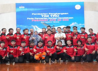 Pimpinan Semen Tonasa Apresiasi Tim Reaksi Cepat yang ikut Operasi SAR ATR 42-500