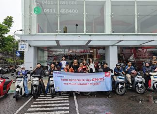Asmo Sulsel Bersama Puluhan Jurnalis Makassar Jajal Honda EV Lewat Rolling City Ramah Lingkungan