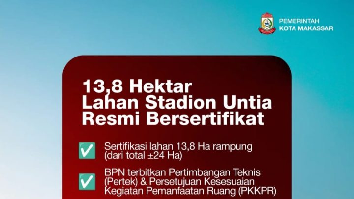 Stadion Untia Mulai Dibangun 2026, Munafri-Aliyah: InsyaAllah, Mohon Doa Warga Makassar Pemkot makassar