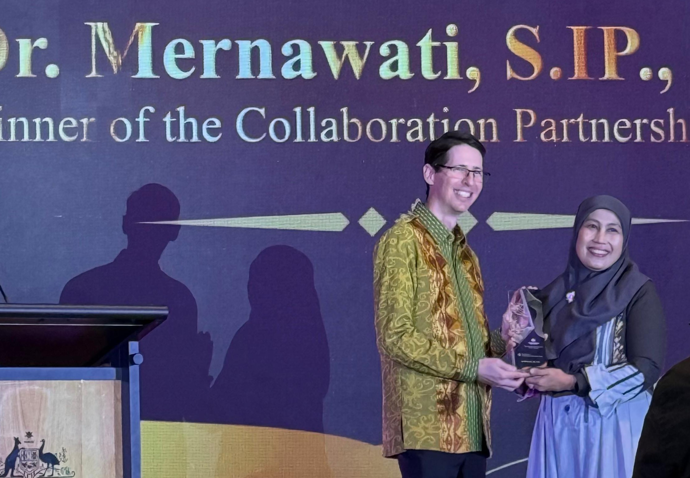 Kadis Koperasi dan UKM Jeneponto Pemenang Penghargaan Collaboration Partnership Award dari Konsulat Jenderal Australia