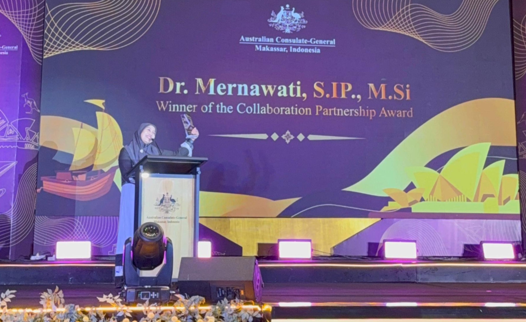 Kadis Koperasi dan UKM Jeneponto Pemenang Penghargaan Collaboration Partnership Award dari Konsulat Jenderal Australia