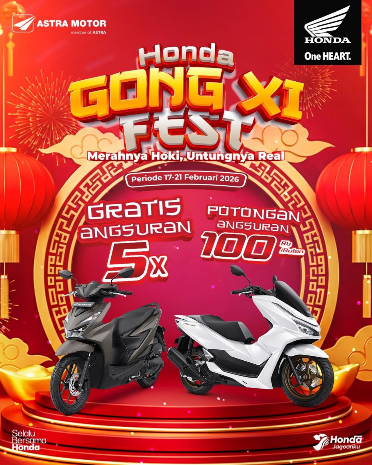 Imlek 2026, Asmo Sulsel Hadirkan Promo Spesial untuk Seluruh Motor Matic