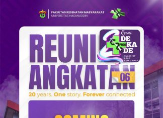 Kenang Masa Perjuangan di Kampus, Alumni FKM Unhas Angkatan 2006 Akan Gelar Reuni Akbar 20 Tahun
