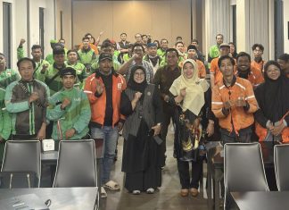 BPJS Ketenagakerjaan Edukasi Driver Ojol Makassar, Iuran JKK-JKM Dipangkas Setengah