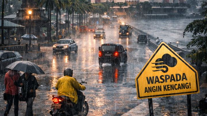 BMKG Prediksi Makassar Hujan Sepanjang Hari 24 Maret 2026, Warga Diminta Waspada Angin Kencang Cuaca Makassar