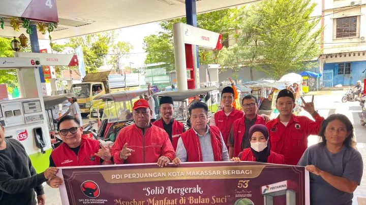 Amaliyah Ramadhan, PDI Perjuangan Makassar Hadir Bantu Ojol dan Bentor Lewat Voucher BBM Gratis PDIP Makassar